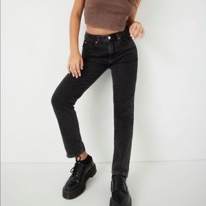 Garage black mom jeans, size three 26.